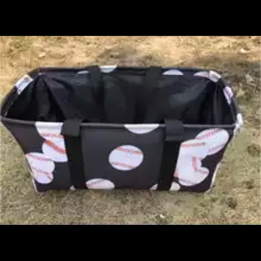 Large softball baseball volleyball soccer football canvas tote utility bag